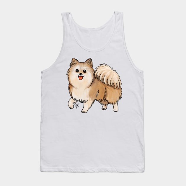 Dog - Pomeranian - Cream Tank Top by Jen's Dogs Custom Gifts and Designs